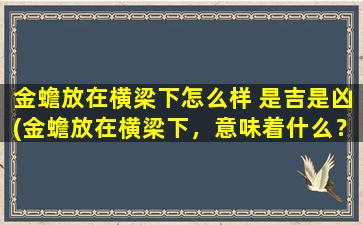 金蟾放在横梁下怎么样 是吉是凶(金蟾放在横梁下，意味着什么？是吉是凶？探秘金蟾摆放禁忌)